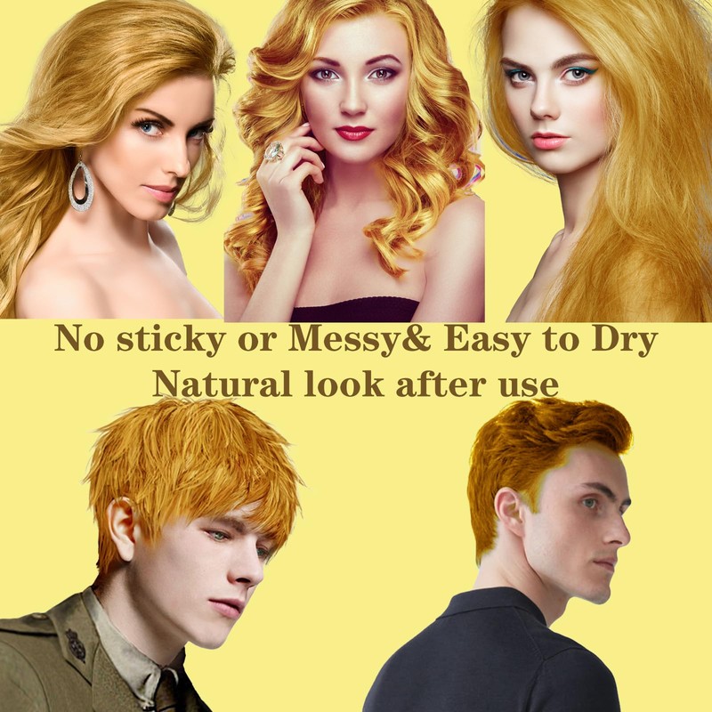 HaiolorPro Yellow 1031 Temporary Color Wax Washable Unisex