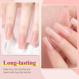 Nude Acrylic Powder - 60g Acrylic False Nail Powders - Large Capacity Acrylic Nail Powder for Nail Acrylic Extension, Nail Carving - No Nail Lamp Needed