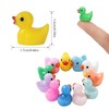 Mini Resin Duck Figurines, 200 Pieces, Mixed Colours, 1.7 x