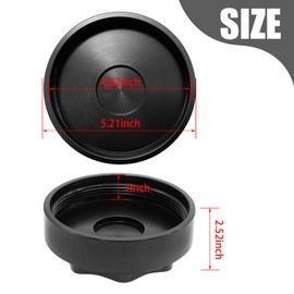 Hoypeyfiy Black Diesel Engine Fuel Filter Housing Cover Cap Replacement for Ram 2500 3500 4500 5500 6.7L 2010-2019 68065612AA