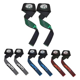 Jayefo Wrist Weight Lifting Straps – CrossFit Neoprene Padded Wrist Support, Training Hand Wraps Grip for Bodybuilding & Powerlifting, Deadlift Straps & Gym Grip Straps for Workout | (Green-Silicon)