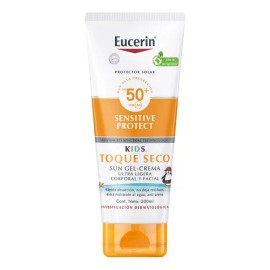 Protector Solar Eucerin Sun Kids Toque Seco Gel Crema 200ml