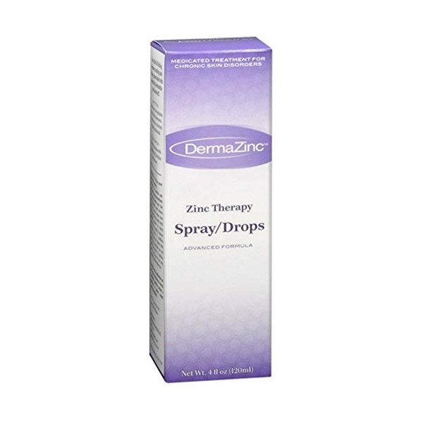 DermaZinc Spray/Drops 4 oz (Pack of 2)