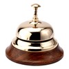 NKlaus 12 cm Round Counter Bell Brass Gold Solid with