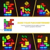 Tetris Puzzle LED Table Lamp Retro Style Jigsaw Stackable Lamp,