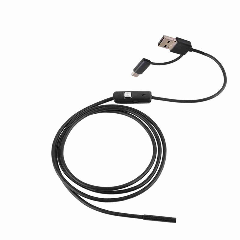 3-in-1 Industrial Endoscope Borescope Inspection Camera Built-in 6 LEDs IP67