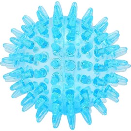 Kryoflare Soft Transparent Spiky Massage Ball, 7 CM, Blue for Hand and Wrist Deep Tissue Relief, Strength Recovery Exercise Tool