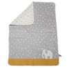 David Fussenegger Mila Baby Blanket Elephant in Rain 75 x