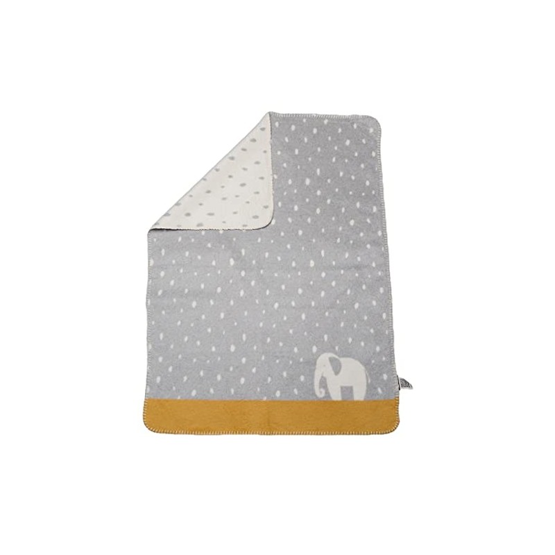 David Fussenegger Mila Baby Blanket Elephant in Rain 75 x