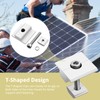 Anbte 10pcs Solar Panels Centre Clamps 30mm, Aluminium Solar Panel