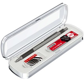 SCRIKSS - Mechanical Pencil - Graph-X + Scrikss Tube 2B Pencil Lead + Scrikss Eraser (GREY, 0.5mm)