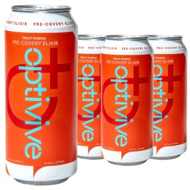 Optivive Pre-covery Elixir Clear Liquid Nutrition Pre Surgery Drink, Post Op Surgery Essentials, Chemotherapy Must Haves for Women and Men, Colonoscopy Prep Drink, Fruit Punch Flavor, 16oz (4 Pack)