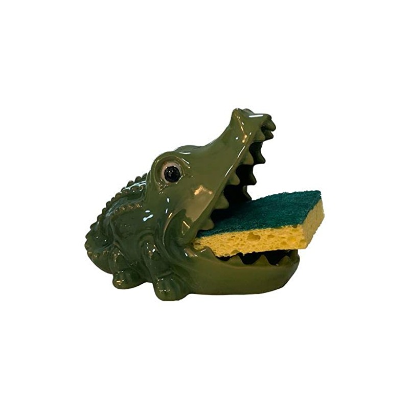 Barry Owens BV1018 Ceramic Alligator Soap or Sponge Holder 5.5
