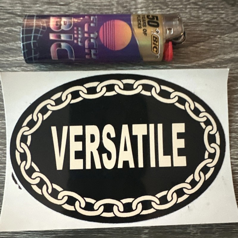 GET Versatile Bumper Sticker Decal 3x4.5 Inches Chain Link Design