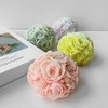 JDH 2 PCS Rose Ball Round Candle Mold 3D Rose