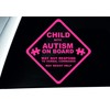 Child with Autism On Board Safety Sticker - Autism Awareness