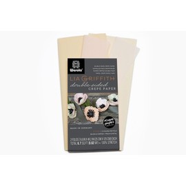 Daler Rowney Lia Griffith Extra Fine Crepe Double Sided Paper-4 Colours per Pack (Blush, Chiffon &Petal, Peach), 50 x 200cm