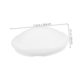 PartyKindom Ceiling Lampshade Accessories White Round Plastic Light Cover for Bedrooms Kitchens and Bathrooms Easy Installation and Maintenance 11.65 Inch