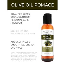 velona Olive Pomace Oil 2 Fl Oz | 100% Pure and Natural Carrier Oil | Refined | Skin, Hair, Body & Face Moisturizing | Use Today - Enjoy Results.