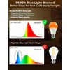 Wivety Sleep Light Bulbs Amber 1600K with Remote Control, E26
