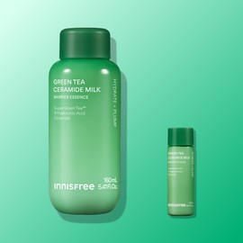 Innisfree Green Tea Ceramide Milk Moisturizing Essence / Dryness Relief Barrier Makeup Booster 160ml, 1 pc