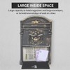Yoocabinet Wall Mount Mailbox, Large Capacity Mailbox for Outside,Aluminum and