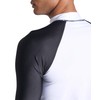 Arena Men's Rash Vest S/S Graphic Top, White-Black, M