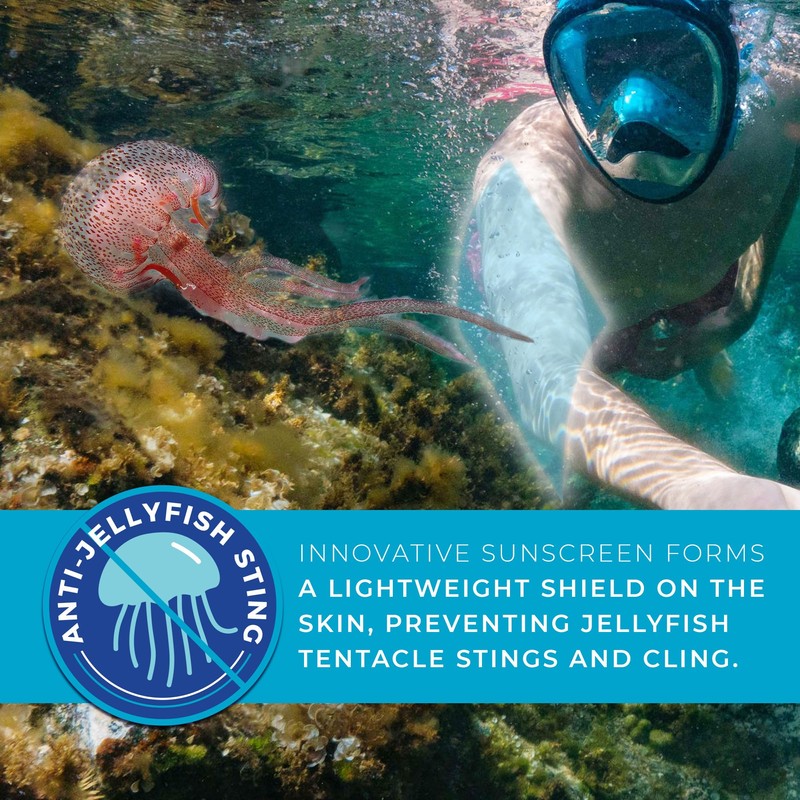 Seavenger Ocean Kiss Reef-Safe Sunscreen SPF 30-50 with Jellyfish Sting