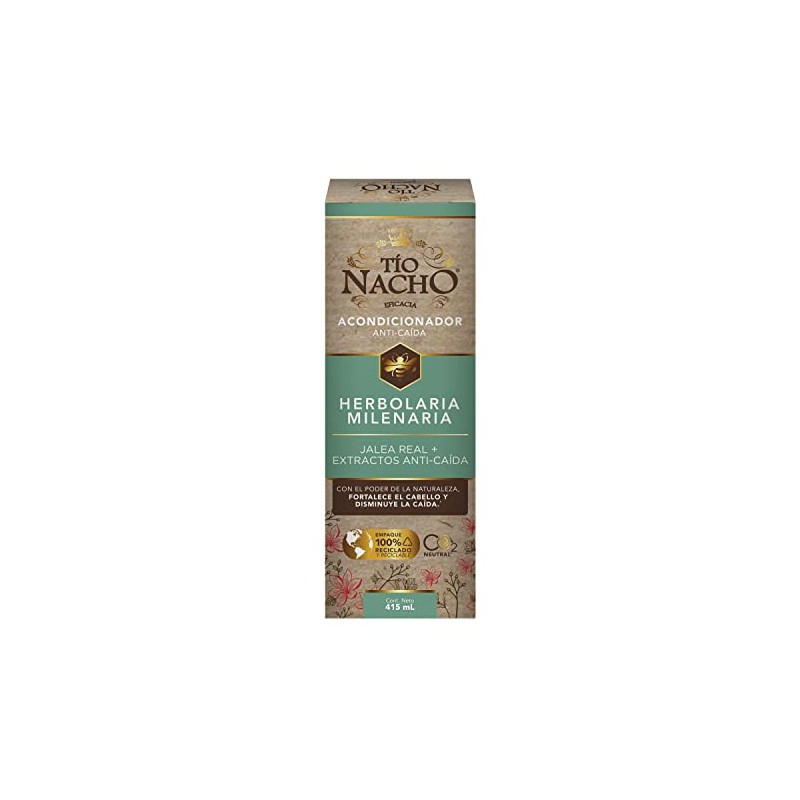 TIO NACHO - Acondicionador Herbolaria Milenaria. Fortalece el cabello y