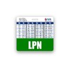LPN Badge Buddy Horizontal w/Height & Weight Conversion Charts (Green)