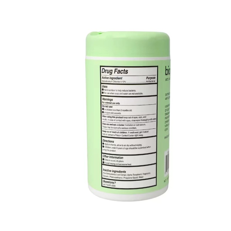 Biopure Plant Based Anti-Bacterial Hand Wipes with Aloe & Vitamin