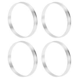 INFINAUTO Car Wheel Hub Centric Rings OD 74.1mm to ID 71.6mm Wheels Center Shaft Shock Absorbing Hubrings Aluminium Alloy Silver Tone Durable