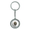 GRAPHICS & MORE Power Rangers White Ranger Helmet Keychain Spinning