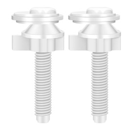 Toilet Bowl Screws | Toilet Seat Screw Connector with Washers | Toilet Seat Bolts Replacement Kit, Fasteners Fixing Set for Bathroom Toilets
