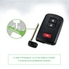Extra-Partss Smart Remote Car Key Fob Replacement for Toyota HYQ14FBA