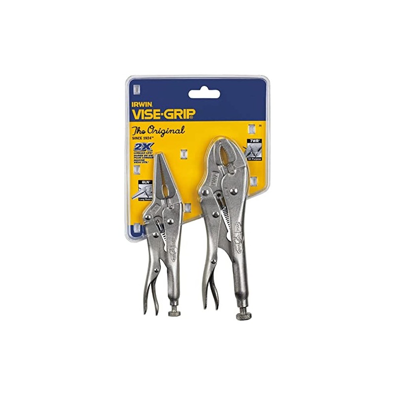 IRWIN Vise-Grip Original Locking Pliers with Wire Cutter Set, 2
