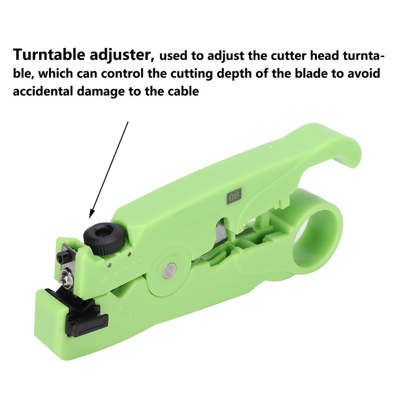 Wire Stripper Adjustable Blade Depth Two Cutting Methods Incisive Blade