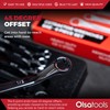 Olsa Tools 6pc Box End Wrench Set, 45-Degree Offset, Chrome