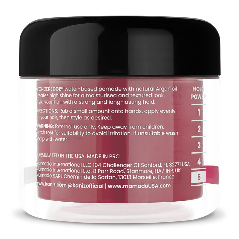 Kaniz Wonder Edge Cherry water based pomade 120 ml,Red