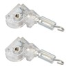 2pcs 1" Blinds Wand Tilter Mechanism with D shaped Gear