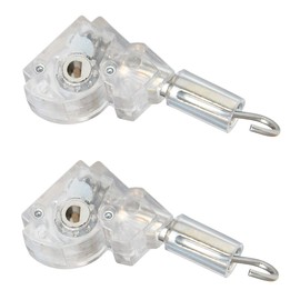 2pcs 1" Blinds Wand Tilter Mechanism with D shaped Gear 5/32" Hook Connection for aluminum or vinyl mini blinds with measure 1" x 1" headrail