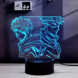 3D Illusion Lighting LED Anime Lamp Desk RGB 16 Colors Change Remote Kids Bedroom Night Light for Boys