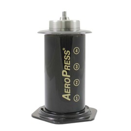 Rhinowares kleine Handmühle mit Adapter für Aeropress, 20 x 6 x 6 cm, Edelstahl