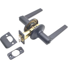 Modern Privacy Door Leverset - Matte Black