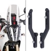 1 Pair Black Motorcycle Windscreen Adjuster Aluminium Windshield Bracket Replacement