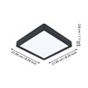 EGLO connect.z Fueva-Z Smart Home LED Bathroom Ceiling Light L