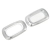 Pair Side LED Marker Light Covers Chrome Bezels Waterproof Heat