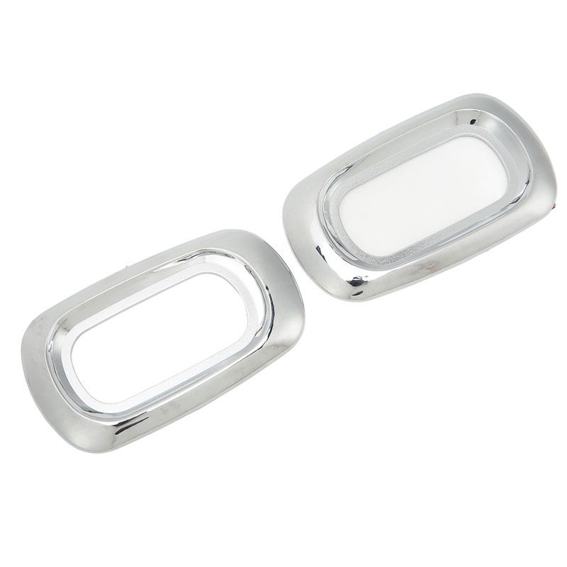 Pair Side LED Marker Light Covers Chrome Bezels Waterproof Heat