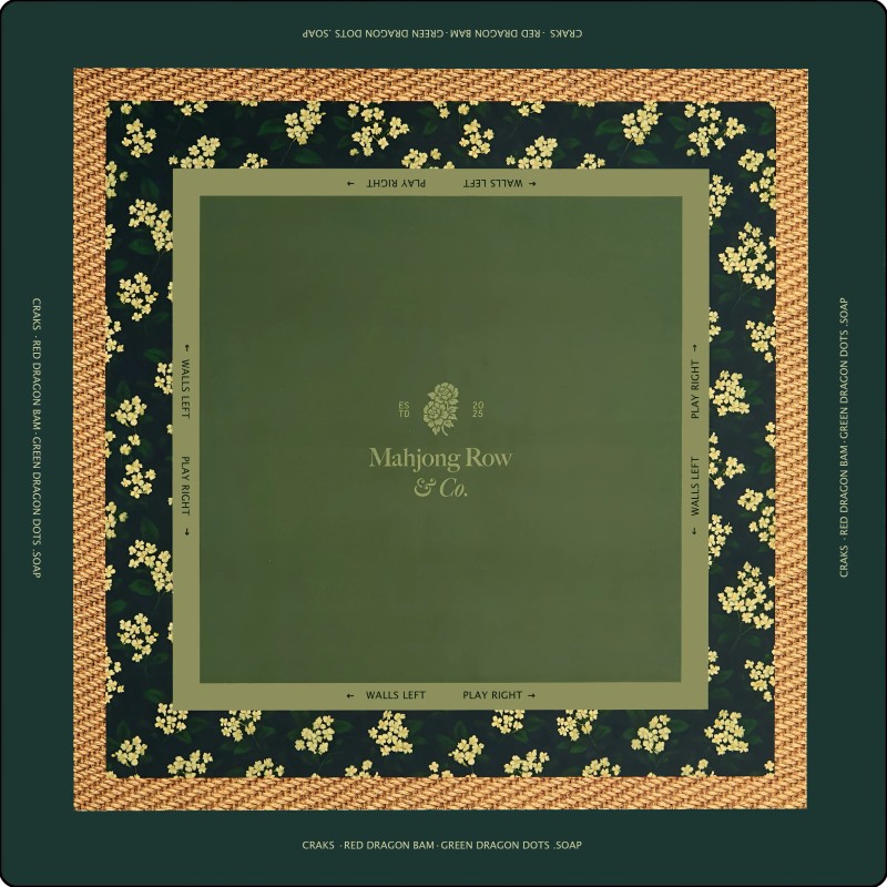 Customized Holiday Party Luxury Mahjong Mat American Mahjong Table Mat