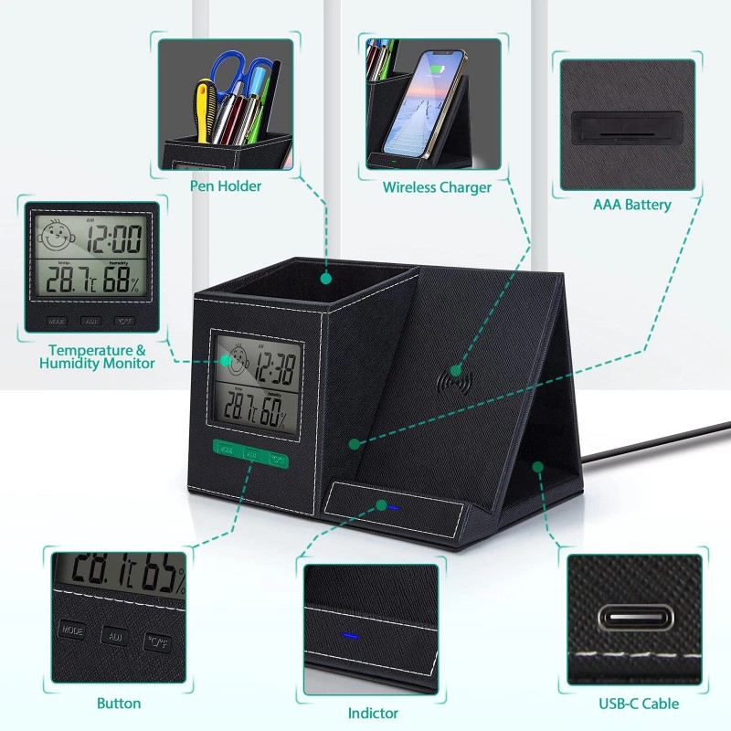 wireless future charger Pen Holder, Pen Organizer for Desk with